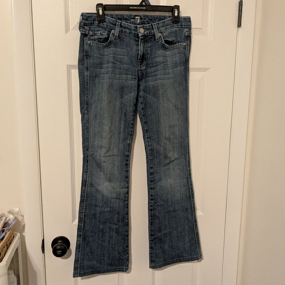 7 for all mankind "A" pocket bootcut jeans size 27
